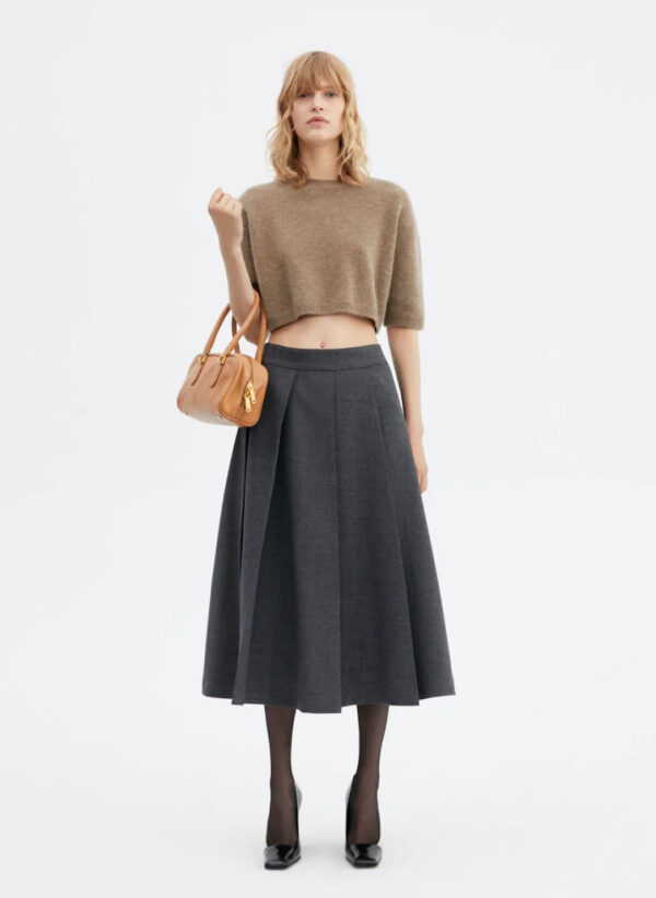 Cropped cashmere sweater