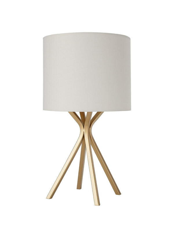 Rivet Gold Bedside Table Desk